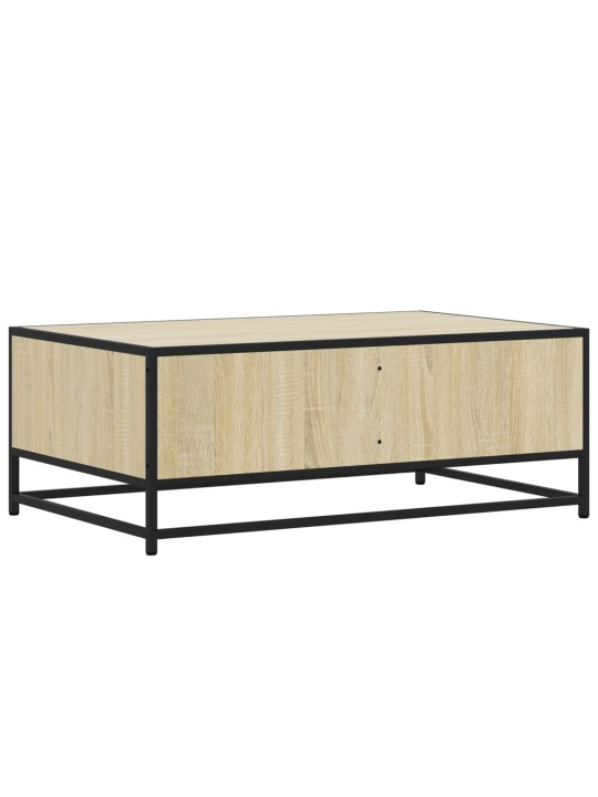 Konferenční stolek dub sonoma 90 x 57 x 35 cm kompozit a kov
