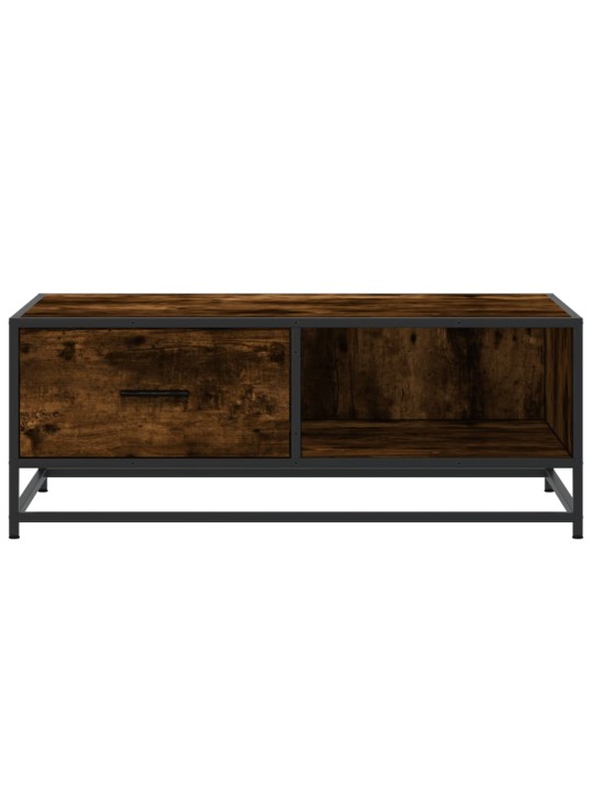 Konferenční stolek kouřový dub 90 x 57 x 35 cm kompozit a kov