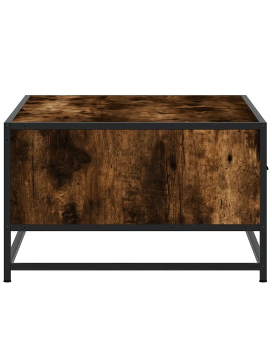 Konferenční stolek kouřový dub 90 x 57 x 35 cm kompozit a kov
