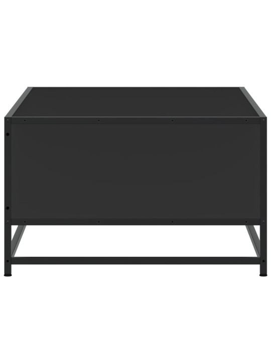 Konferenční stolek černý 100x57x35 cm kompozitní dřevo a kov
