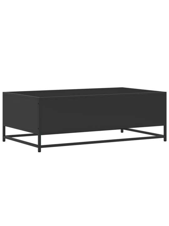 Konferenční stolek černý 100x57x35 cm kompozitní dřevo a kov
