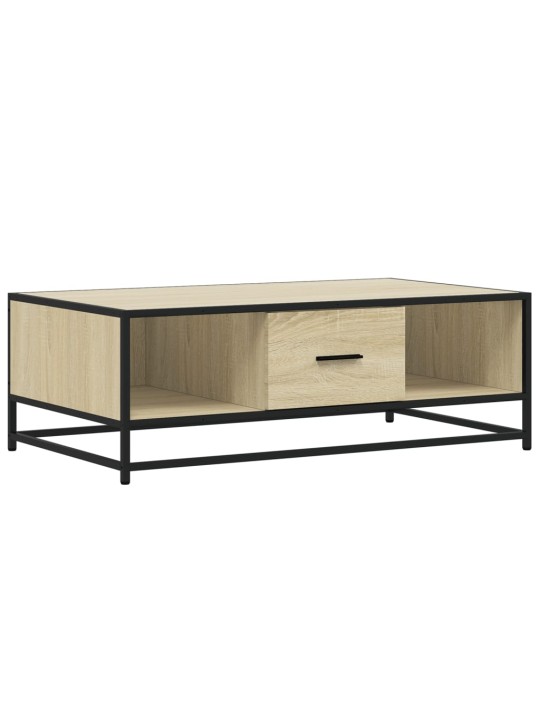 Konferenční stolek dub sonoma 100 x 57 x 35 cm kompozit a kov
