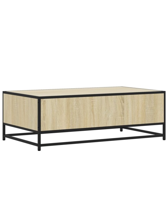 Konferenční stolek dub sonoma 100 x 57 x 35 cm kompozit a kov