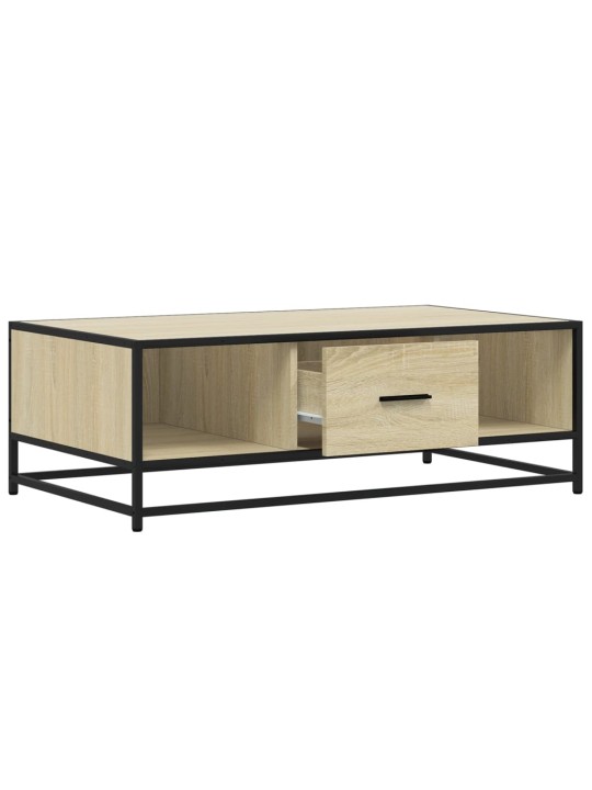 Konferenční stolek dub sonoma 100 x 57 x 35 cm kompozit a kov