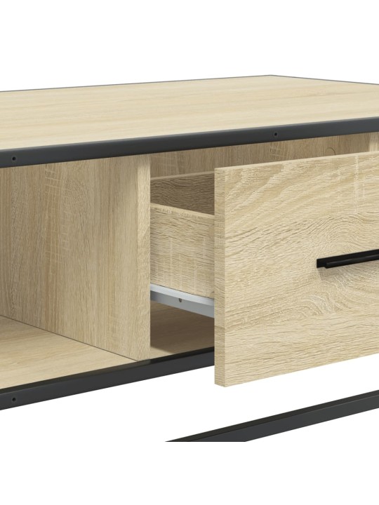Konferenční stolek dub sonoma 100 x 57 x 35 cm kompozit a kov