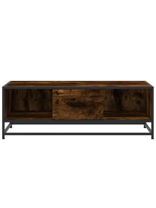 Konferenční stolek kouřový dub 100 x 57 x 35 cm kompozit a kov