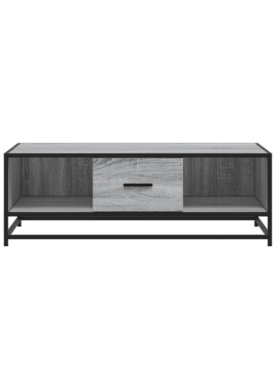 Konferenční stolek šedý sonoma 100 x 57 x 35 cm kompozit a kov