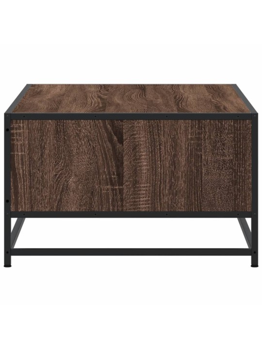Konferenční stolek hnědý dub 100 x 57 x 35 cm kompozit a kov