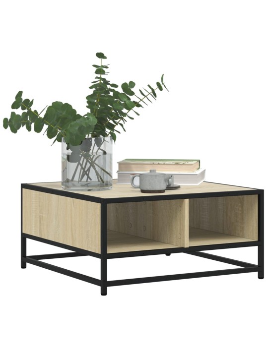 Konferenční stolek dub sonoma 60,5x60,5x30 cm kompozit a kov