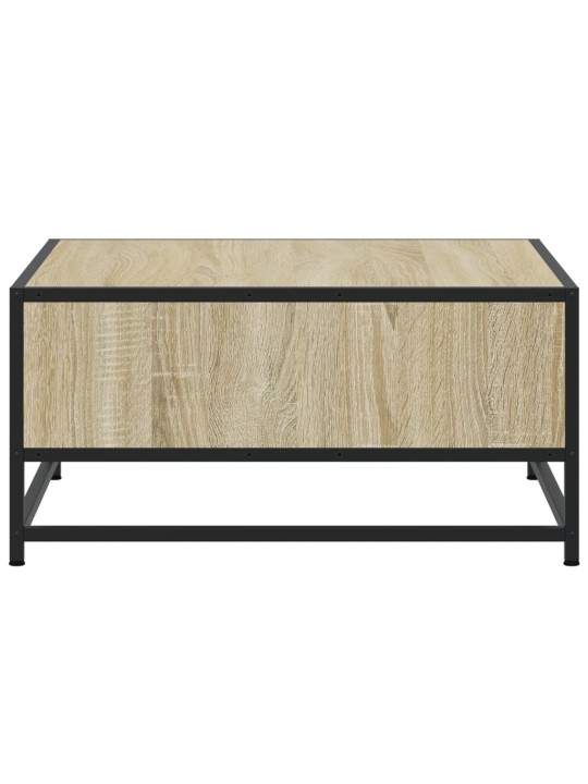 Konferenční stolek dub sonoma 60,5x60,5x30 cm kompozit a kov