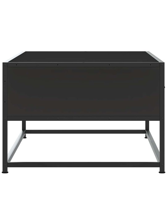 Konferenční stolek černý 100x50x35 cm kompozitní dřevo a kov