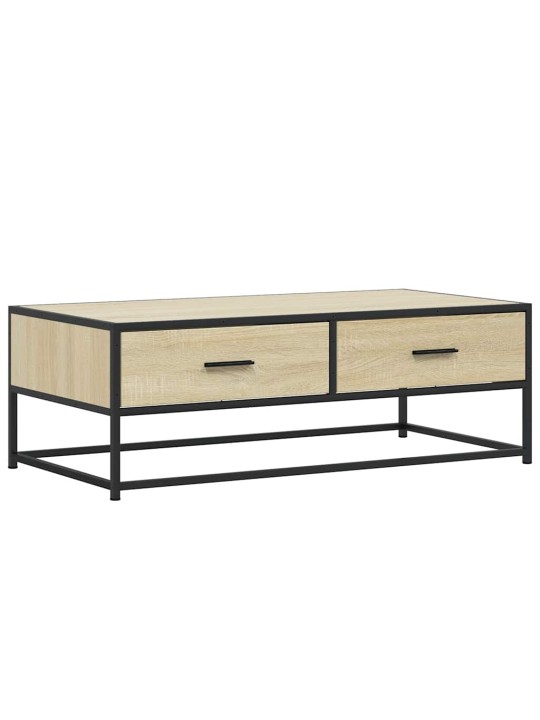Konferenční stolek dub sonoma 100 x 50 x 35 cm kompozit a kov