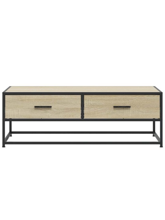 Konferenční stolek dub sonoma 100 x 50 x 35 cm kompozit a kov