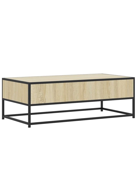 Konferenční stolek dub sonoma 100 x 50 x 35 cm kompozit a kov