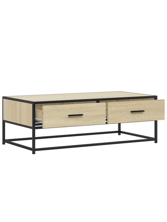 Konferenční stolek dub sonoma 100 x 50 x 35 cm kompozit a kov