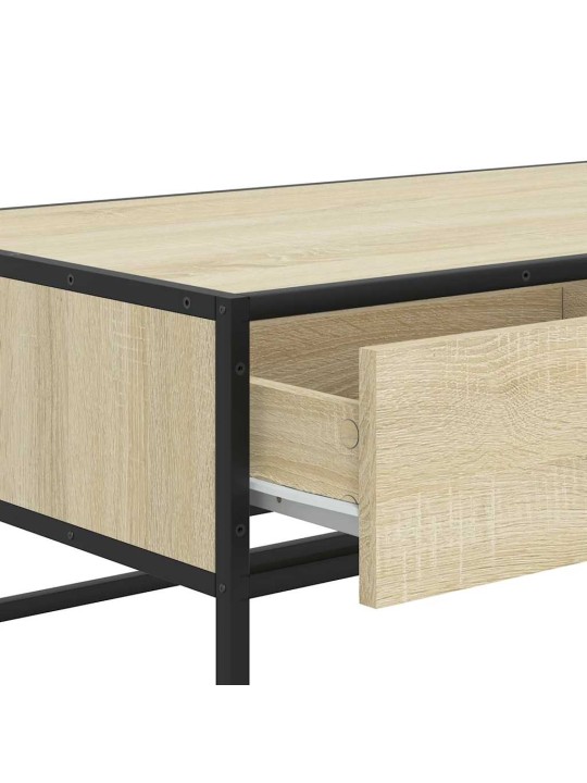 Konferenční stolek dub sonoma 100 x 50 x 35 cm kompozit a kov