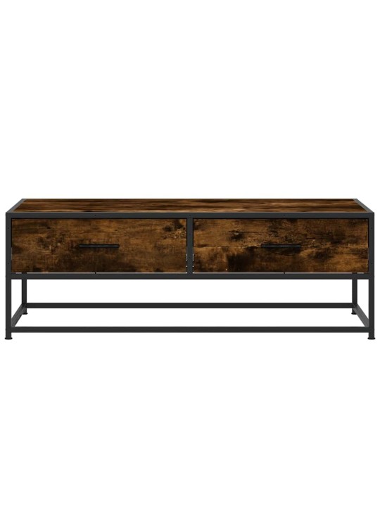 Konferenční stolek kouřový dub 100 x 50 x 35 cm kompozit a kov