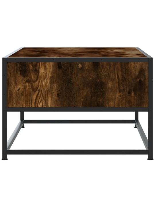 Konferenční stolek kouřový dub 100 x 50 x 35 cm kompozit a kov