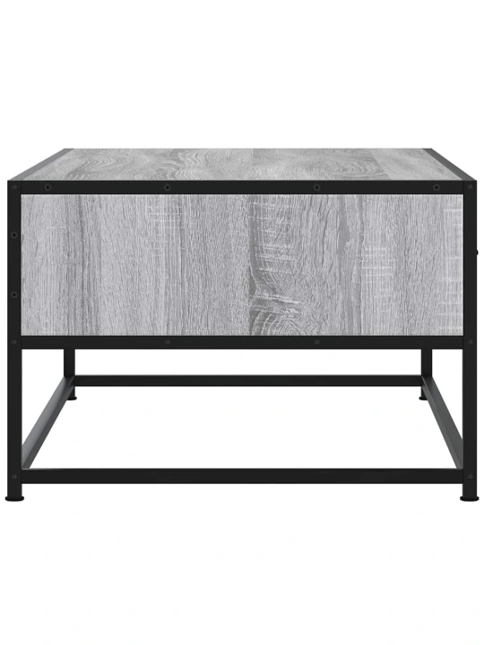 Konferenční stolek šedý sonoma 100 x 50 x 35 cm kompozit a kov