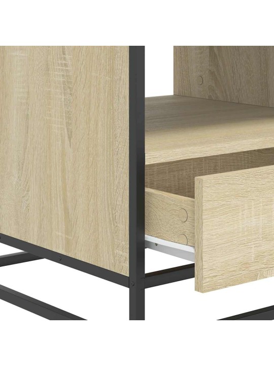 Konferenční stolek dub sonoma 100 x 50 x 45 cm kompozit a kov