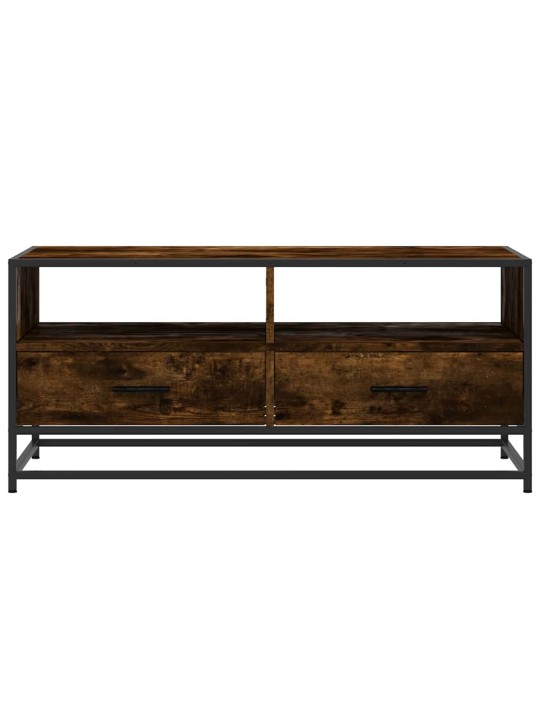 Konferenční stolek kouřový dub 100 x 50 x 45 cm kompozit a kov