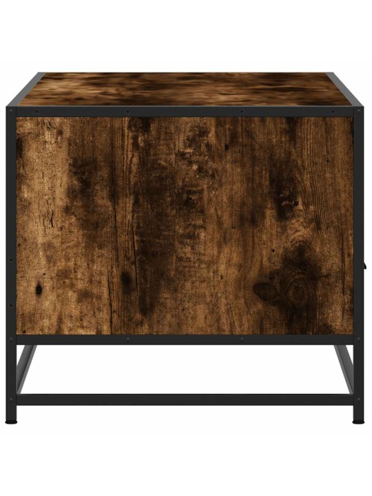 Konferenční stolek kouřový dub 100 x 50 x 45 cm kompozit a kov