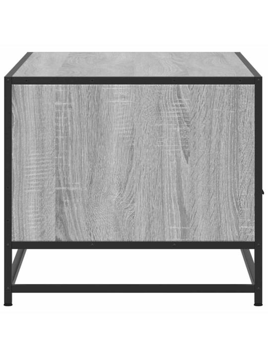 Konferenční stolek šedý sonoma 100 x 50 x 45 cm kompozit a kov