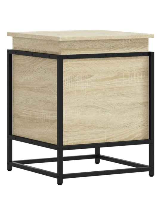 Úložný box s víkem dub sonoma 40x40x51,5 cm kompozitní dřevo