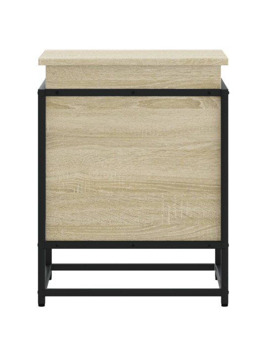 Úložný box s víkem dub sonoma 40x40x51,5 cm kompozitní dřevo