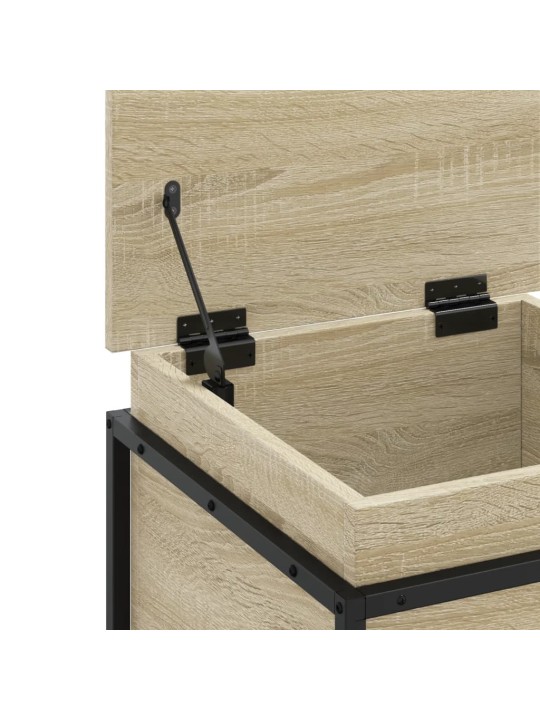 Úložný box s víkem dub sonoma 40x40x51,5 cm kompozitní dřevo