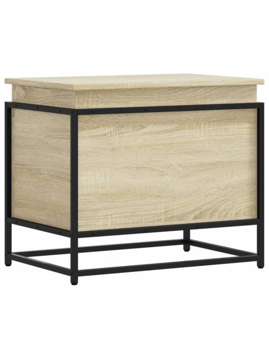 Úložný box s víkem dub sonoma 60x40x51,5 cm kompozitní dřevo