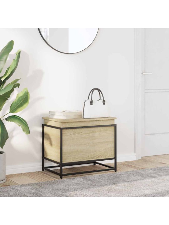 Úložný box s víkem dub sonoma 60x40x51,5 cm kompozitní dřevo