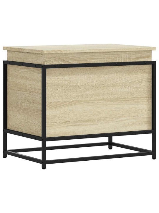Úložný box s víkem dub sonoma 60x40x51,5 cm kompozitní dřevo