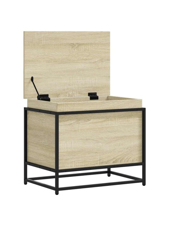 Úložný box s víkem dub sonoma 60x40x51,5 cm kompozitní dřevo