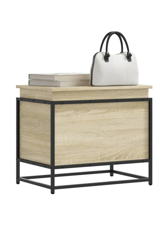 Úložný box s víkem dub sonoma 60x40x51,5 cm kompozitní dřevo