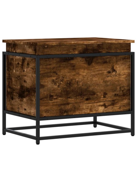 Úložný box s víkem kouřový dub 60x40x51,5 cm kompozitní dřevo