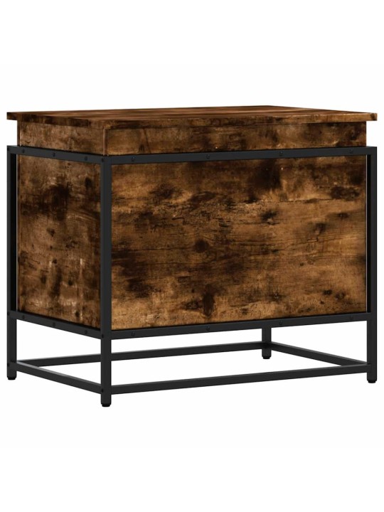 Úložný box s víkem kouřový dub 60x40x51,5 cm kompozitní dřevo