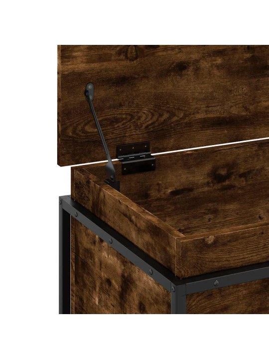 Úložný box s víkem kouřový dub 60x40x51,5 cm kompozitní dřevo
