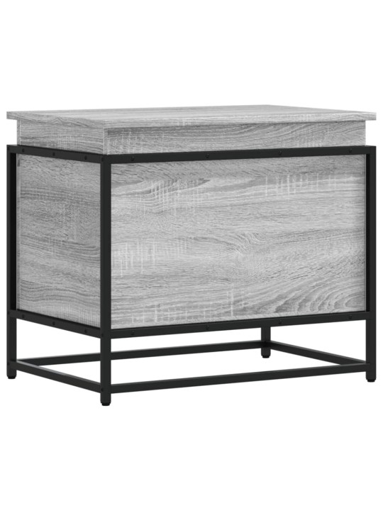 Úložný box s víkem šedý sonoma 60x40x51,5 cm kompozitní dřevo