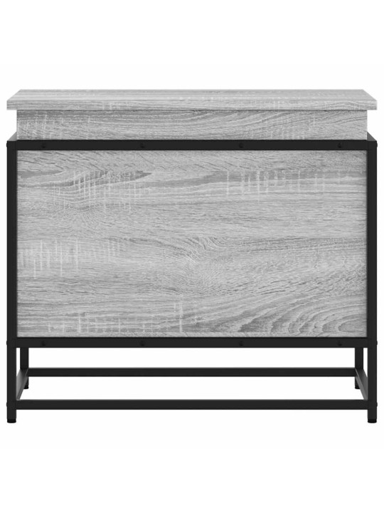 Úložný box s víkem šedý sonoma 60x40x51,5 cm kompozitní dřevo