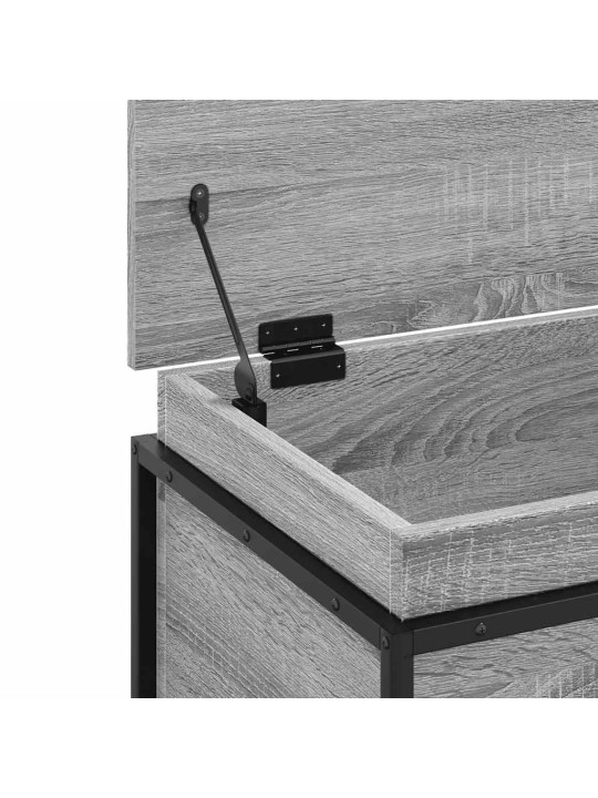 Úložný box s víkem šedý sonoma 60x40x51,5 cm kompozitní dřevo