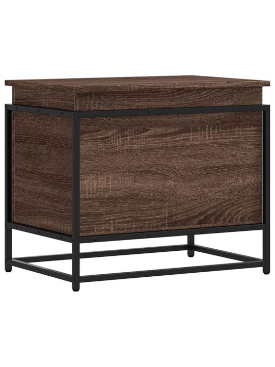 Úložný box s víkem hnědý dub 60x40x51,5 cm kompozitní dřevo