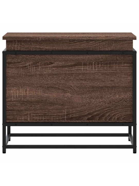 Úložný box s víkem hnědý dub 60x40x51,5 cm kompozitní dřevo
