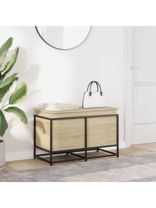 Úložný box s víkem dub sonoma 80x40x51,5 cm kompozitní dřevo