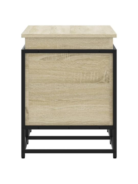 Úložný box s víkem dub sonoma 80x40x51,5 cm kompozitní dřevo