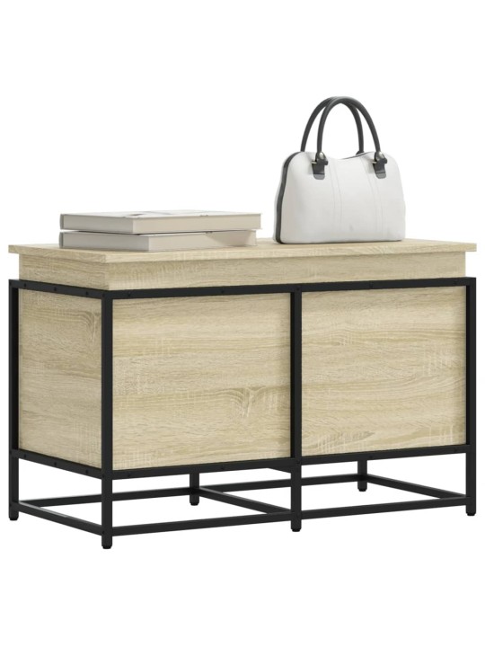 Úložný box s víkem dub sonoma 80x40x51,5 cm kompozitní dřevo
