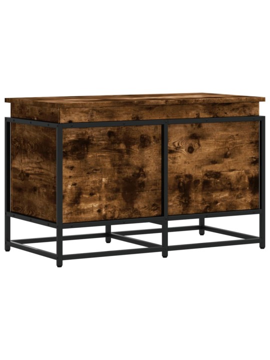 Úložný box s víkem kouřový dub 80x40x51,5 cm kompozitní dřevo