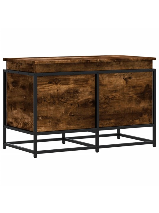 Úložný box s víkem kouřový dub 80x40x51,5 cm kompozitní dřevo