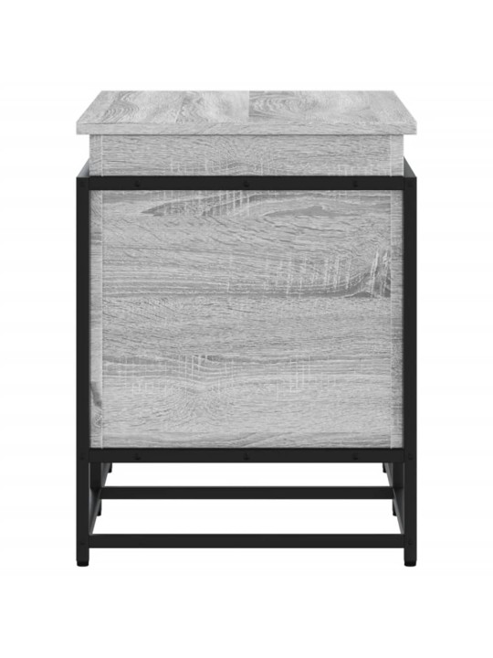 Úložný box s víkem šedý sonoma 80x40x51,5 cm kompozitní dřevo