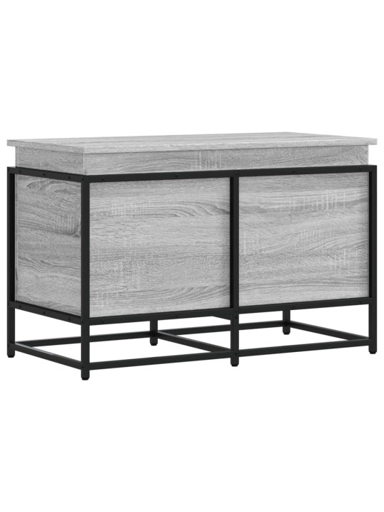 Úložný box s víkem šedý sonoma 80x40x51,5 cm kompozitní dřevo